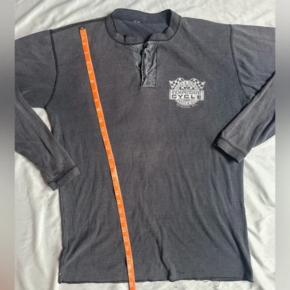 Vintage Harley-Davidson Charcoal Tee with Eagle Graphic - Picture 8 of 10